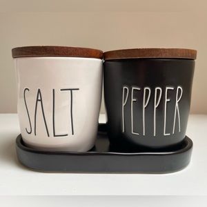 Rae Dunn Salt and Pepper Cellar Set